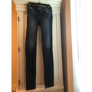 American Eagle Dark Super Stretch Skinny 0 X Long
